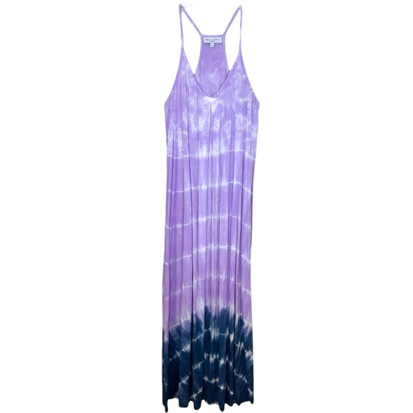 Michael Stars x Revolve “Gloria" Slip Maxi Dress, Tie-Dye Maxi Ombre - Purple XS - Picture 4 of 17